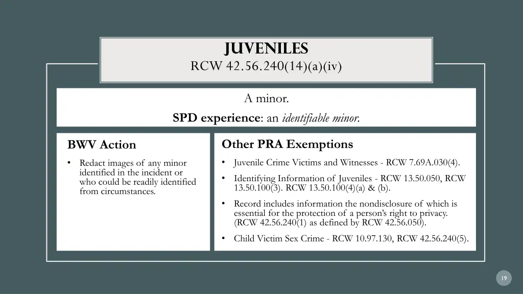 juveniles rcw 42 56 240 14 a iv
