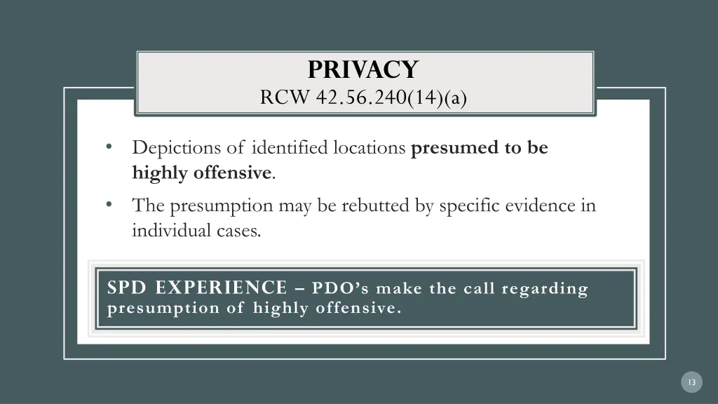 privacy rcw 42 56 240 14 a