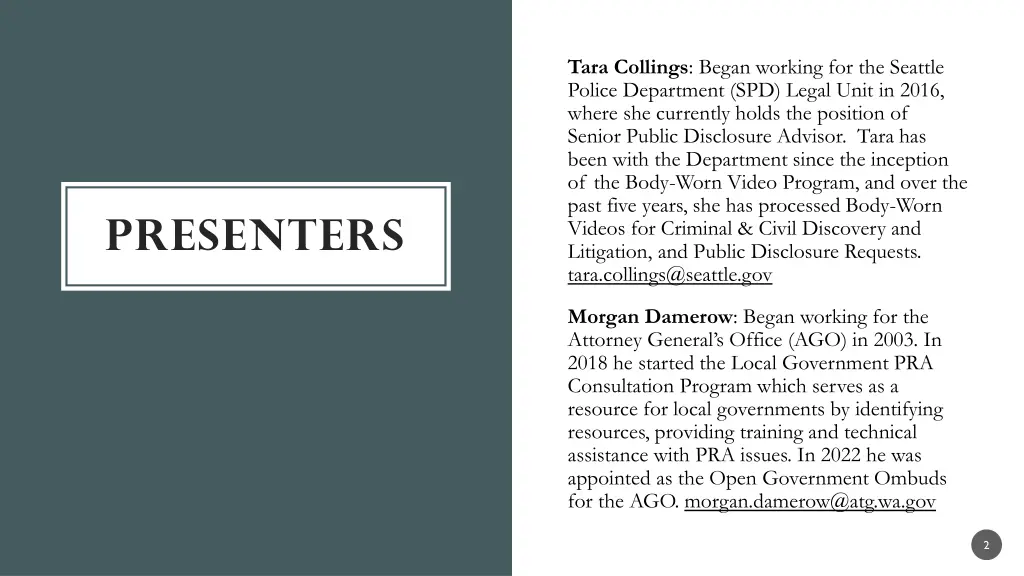 tara collings began working for the seattle
