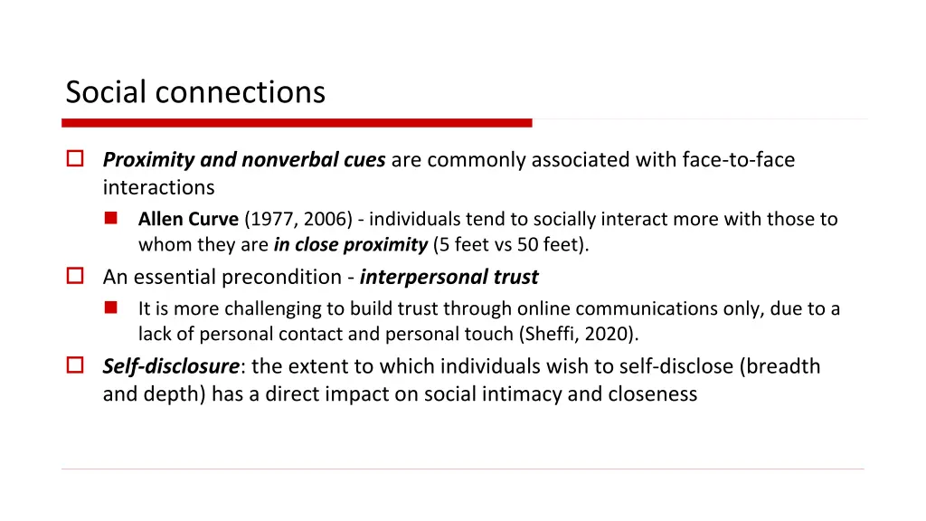 social connections
