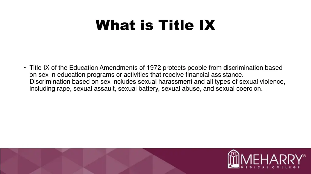 what is title ix