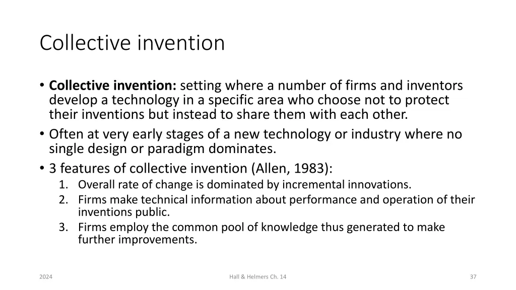 collective invention