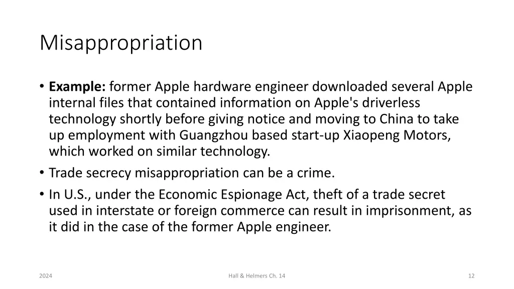 misappropriation