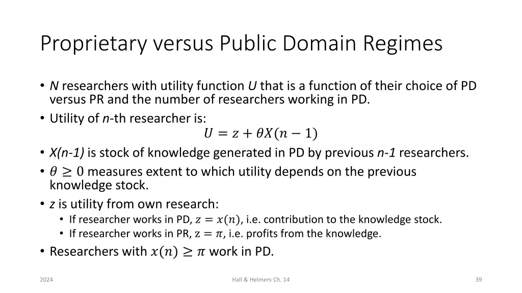 proprietary versus public domain regimes 1