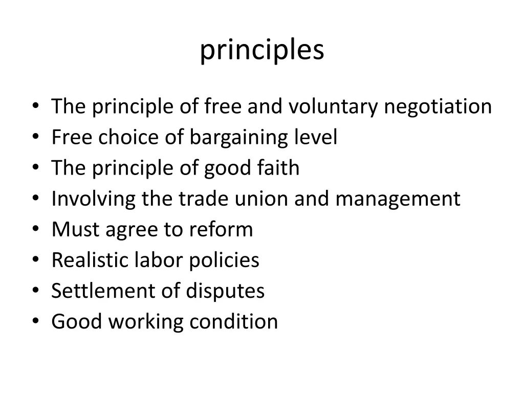 principles
