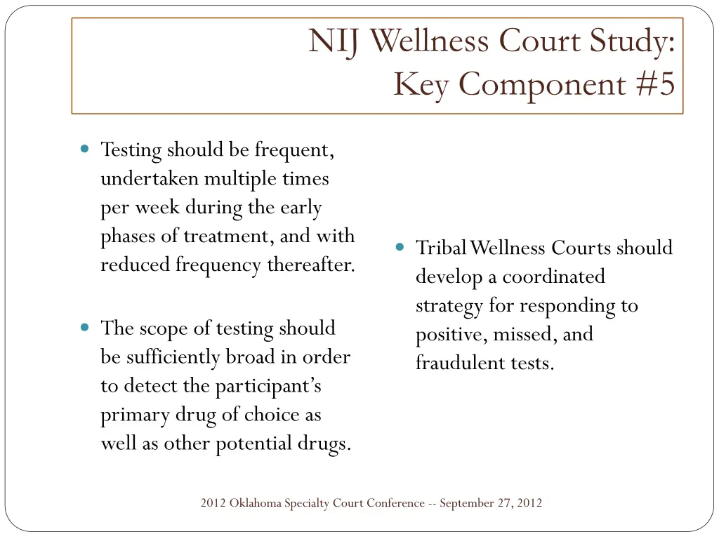 nij wellness court study key component 5