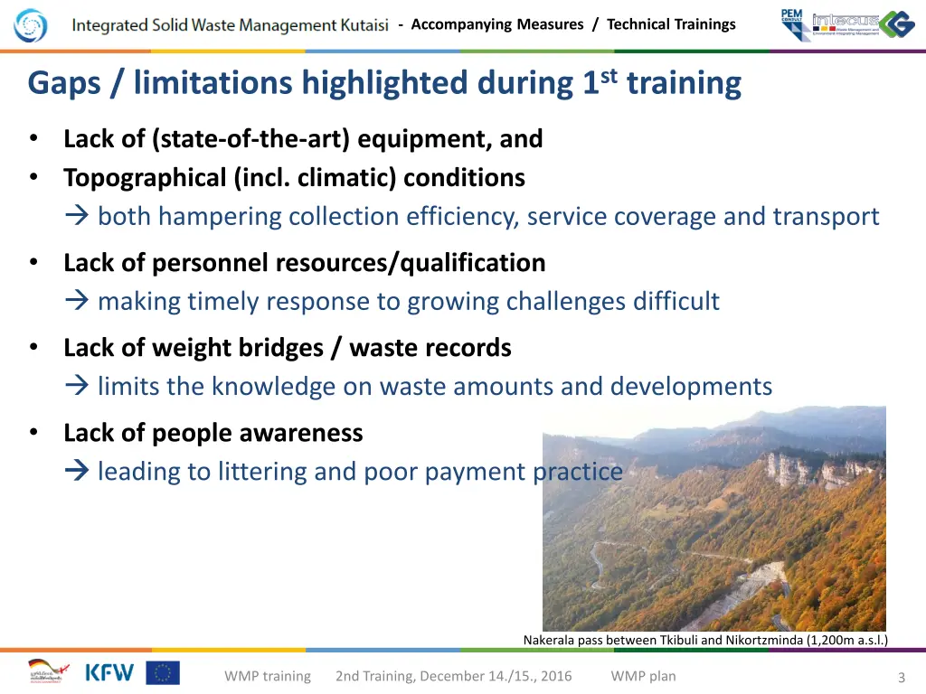 accompanying measures technical trainings 2
