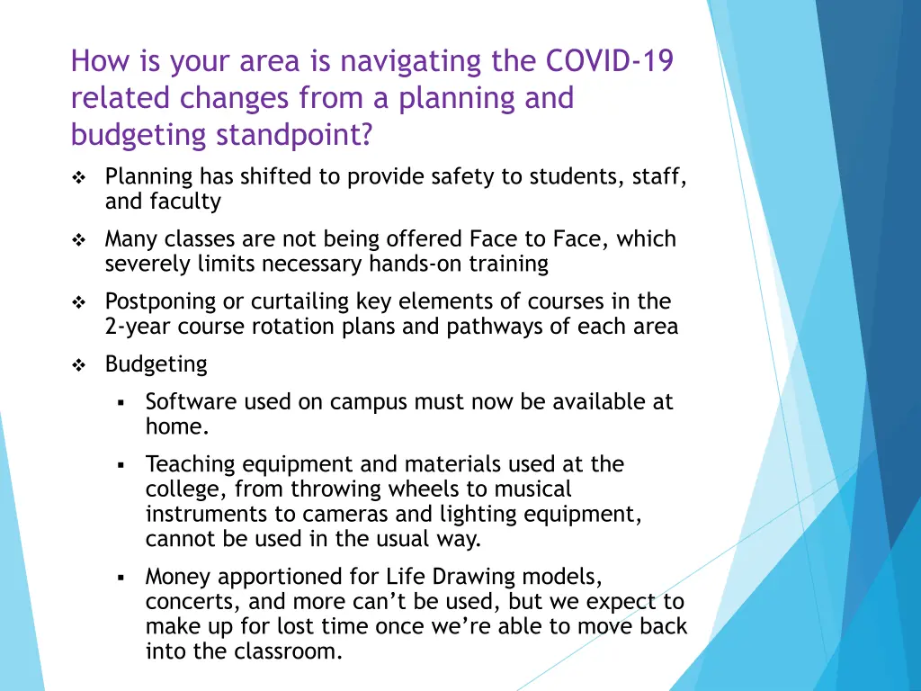 how is your area is navigating the covid