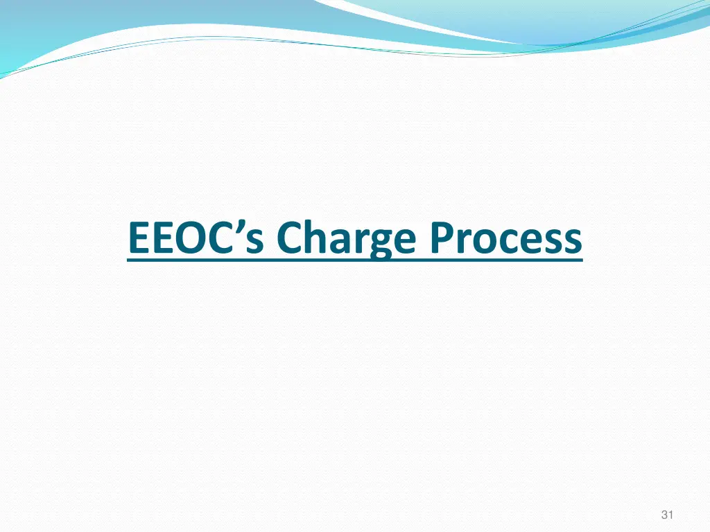 eeoc s charge process