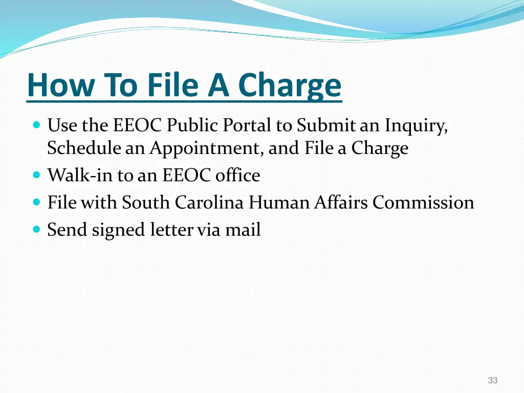 how to file a charge