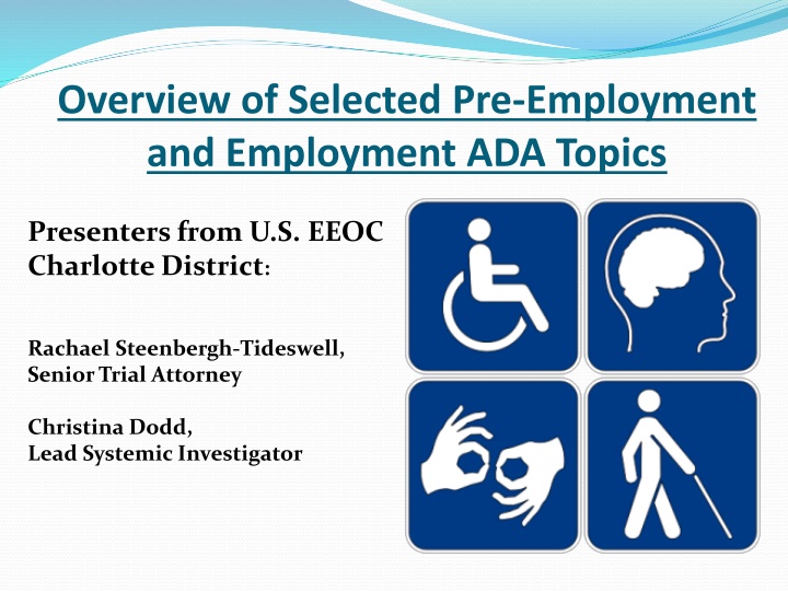 overview of selected pre employment