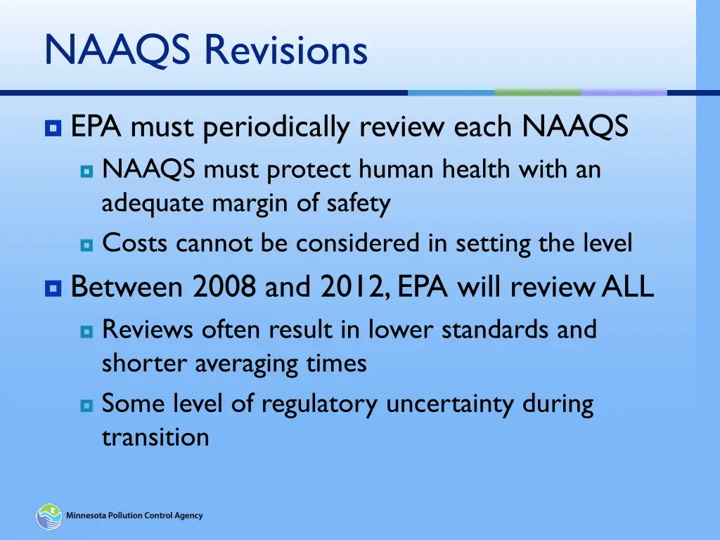 naaqs revisions