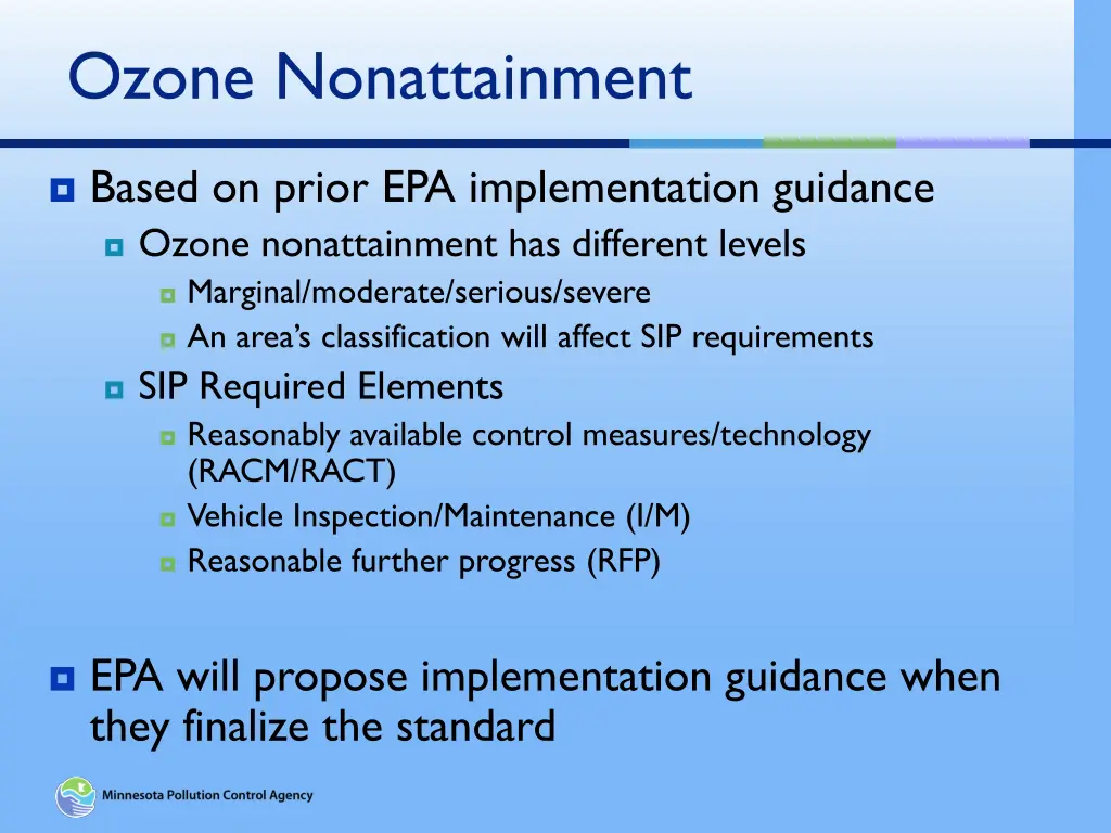 ozone nonattainment