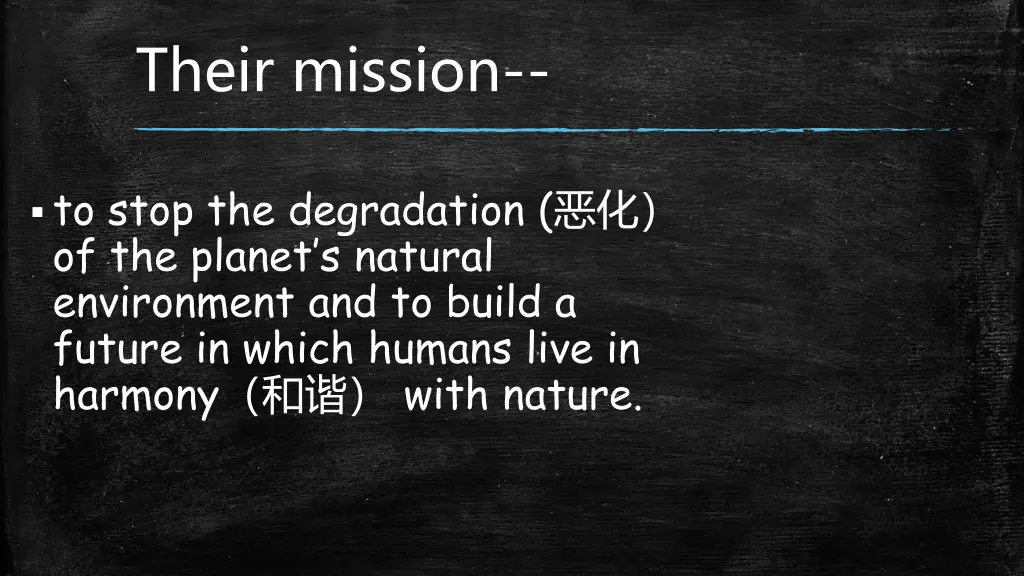 their mission