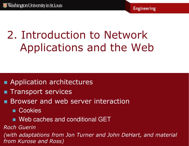 2 introduction to network applications and the web