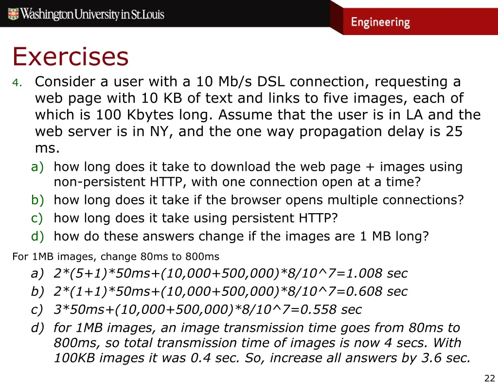 exercises 4 consider a user with