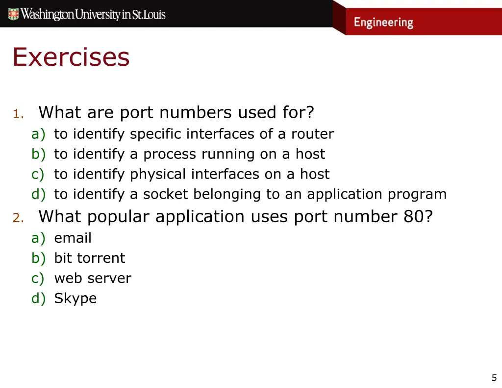 exercises