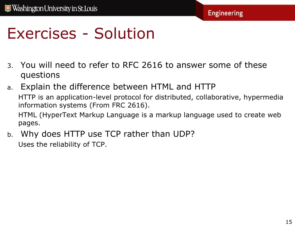 exercises solution 1