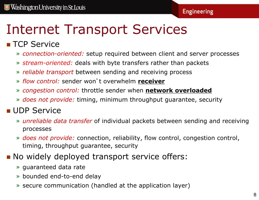 internet transport services tcp service