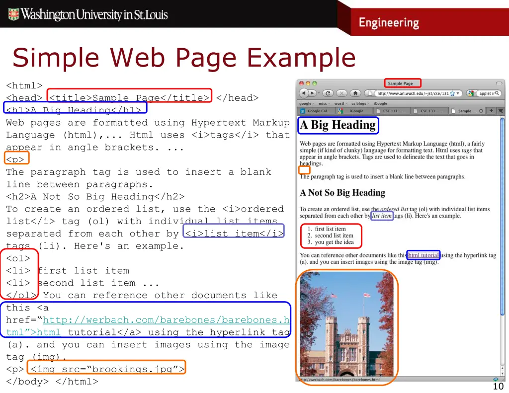 simple web page example