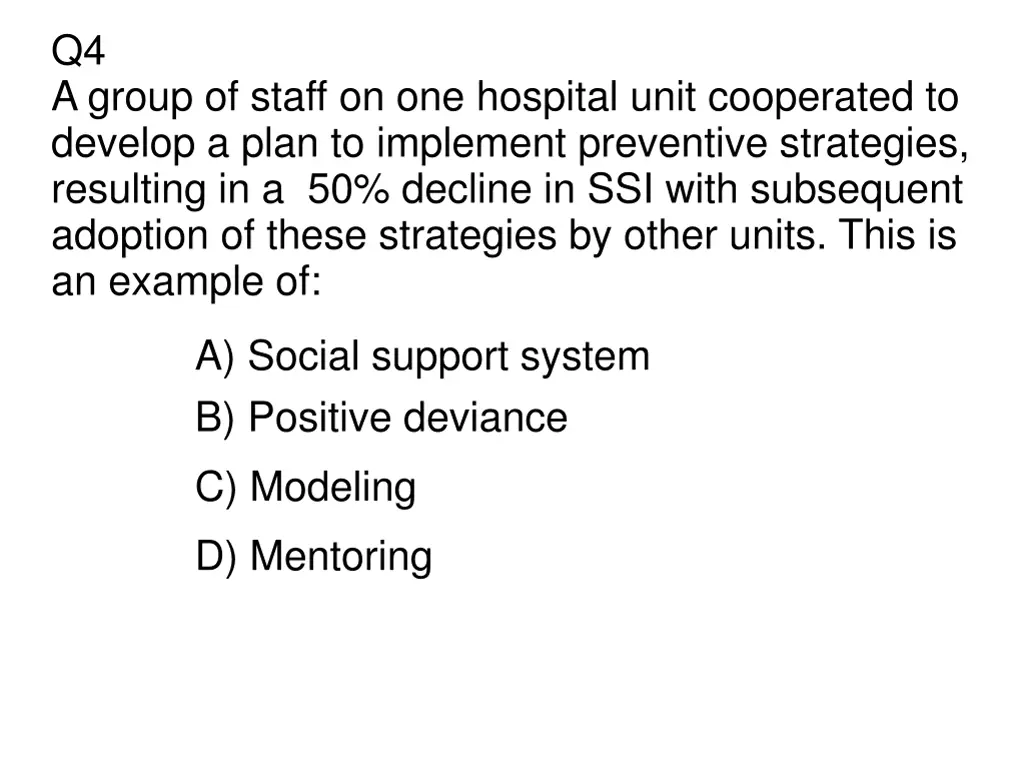 q4 a group of staff on one hospital unit