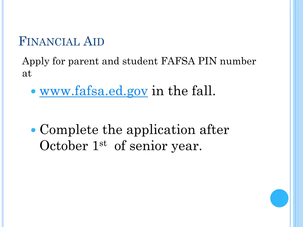 f inancial a id