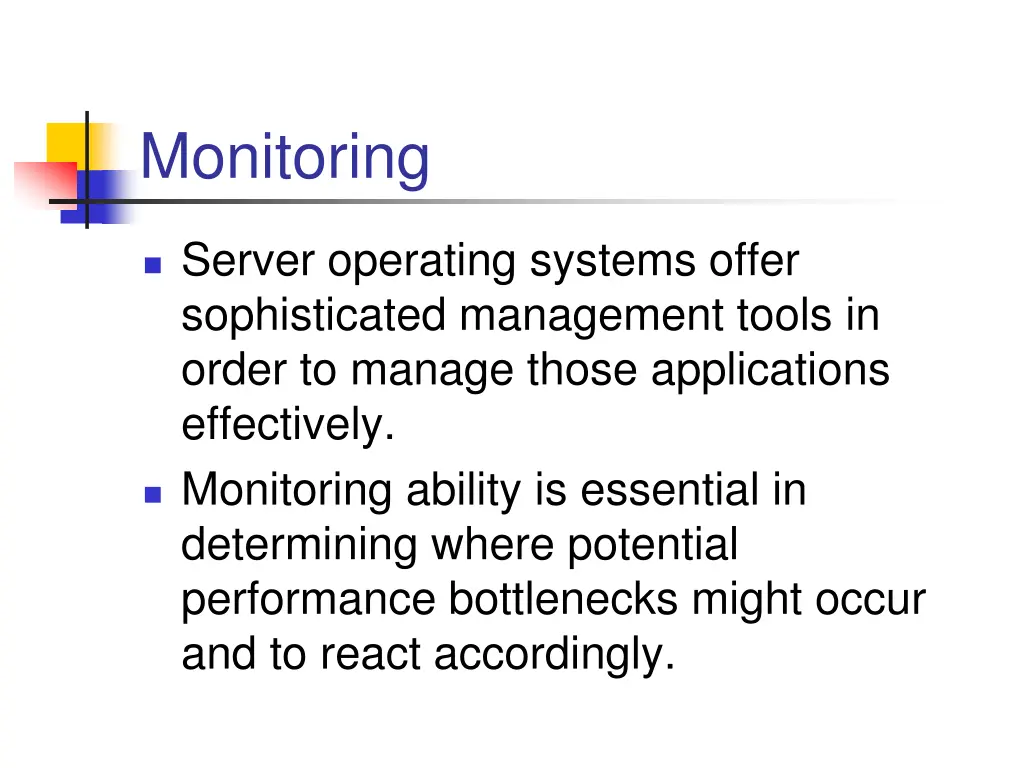 monitoring
