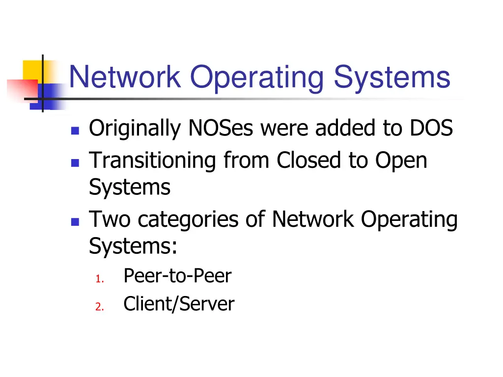 network operating systems