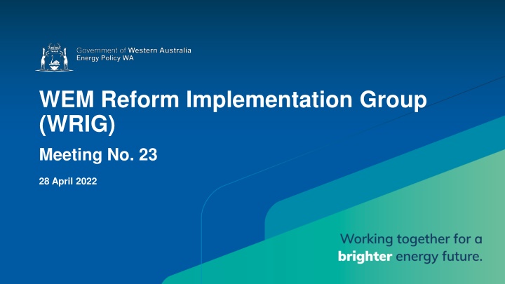 wem reform implementation group wrig meeting no 23