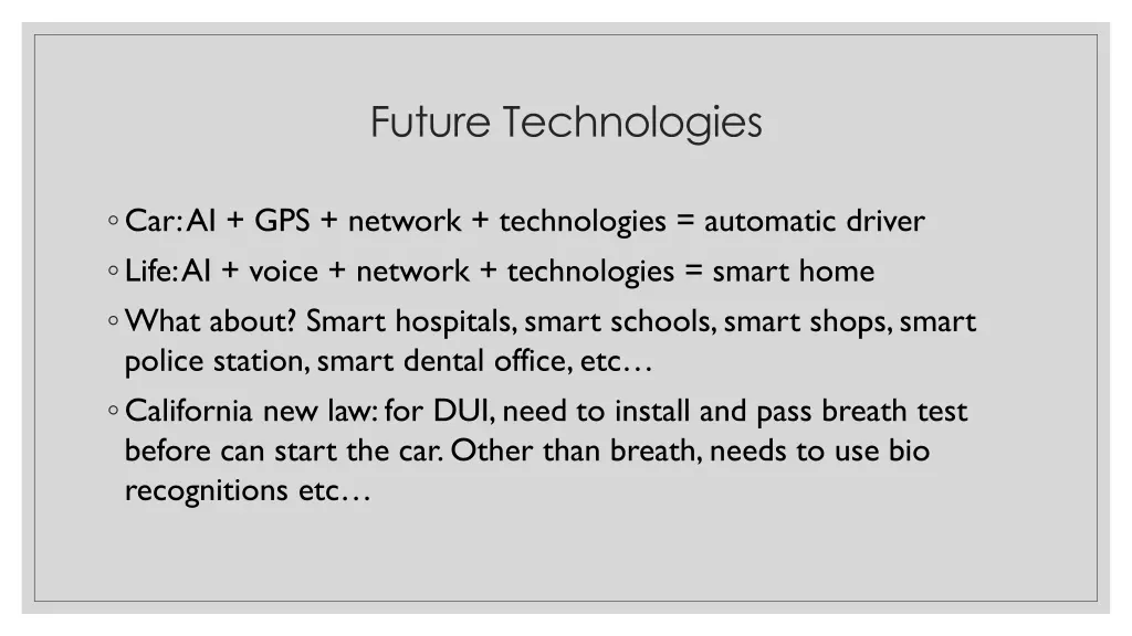 future technologies 1