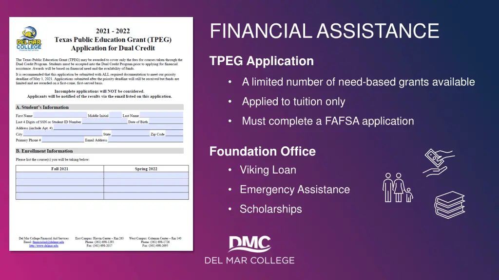 financial assistance