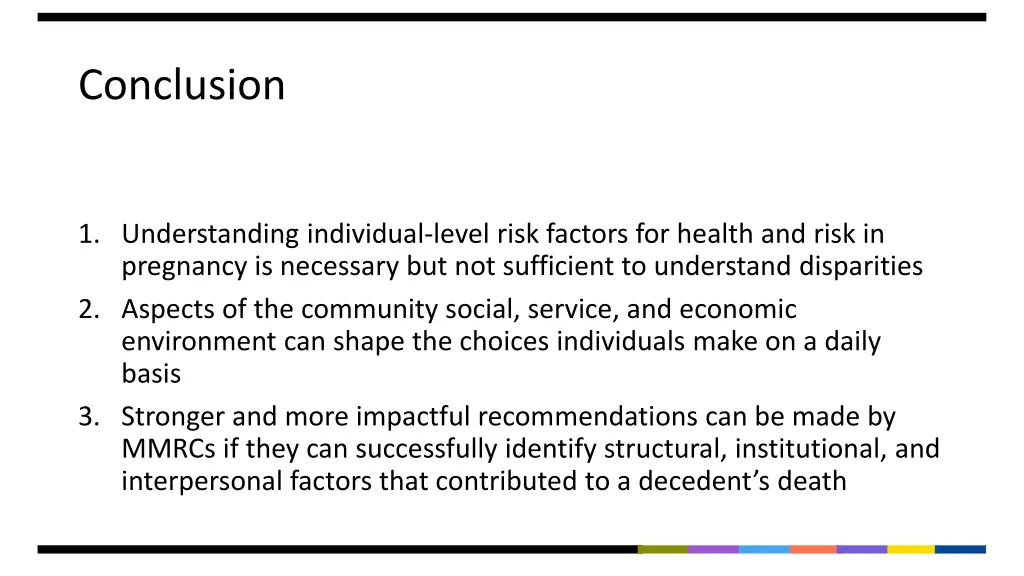 conclusion