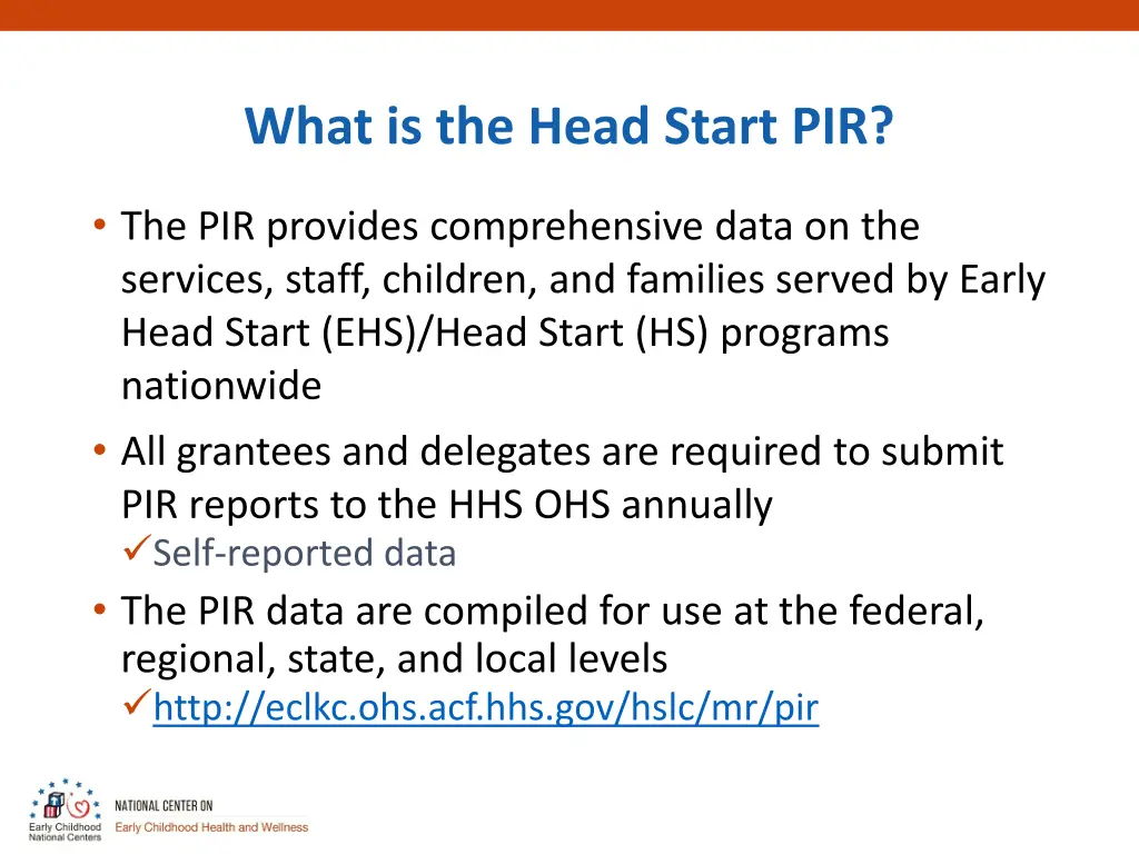 what is the head start pir