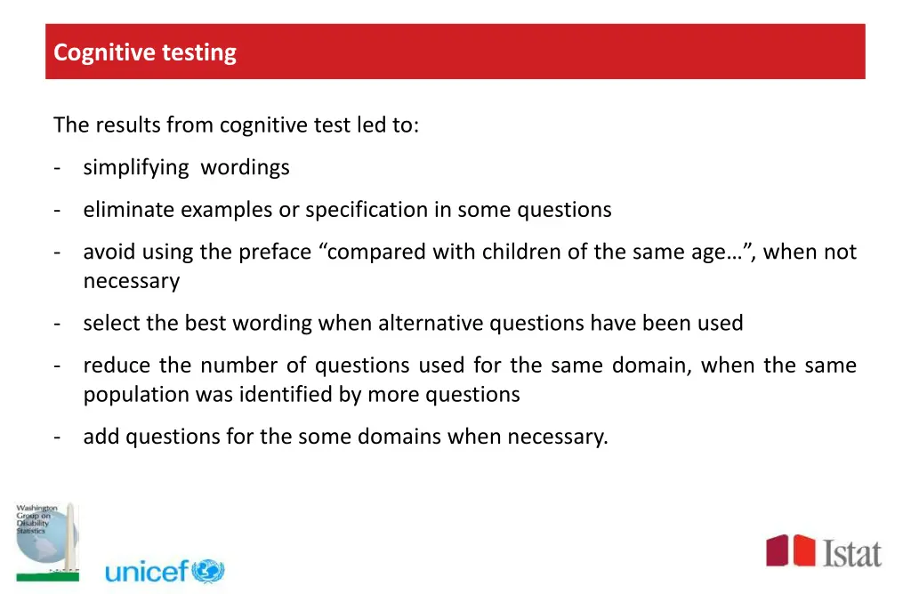cognitive testing