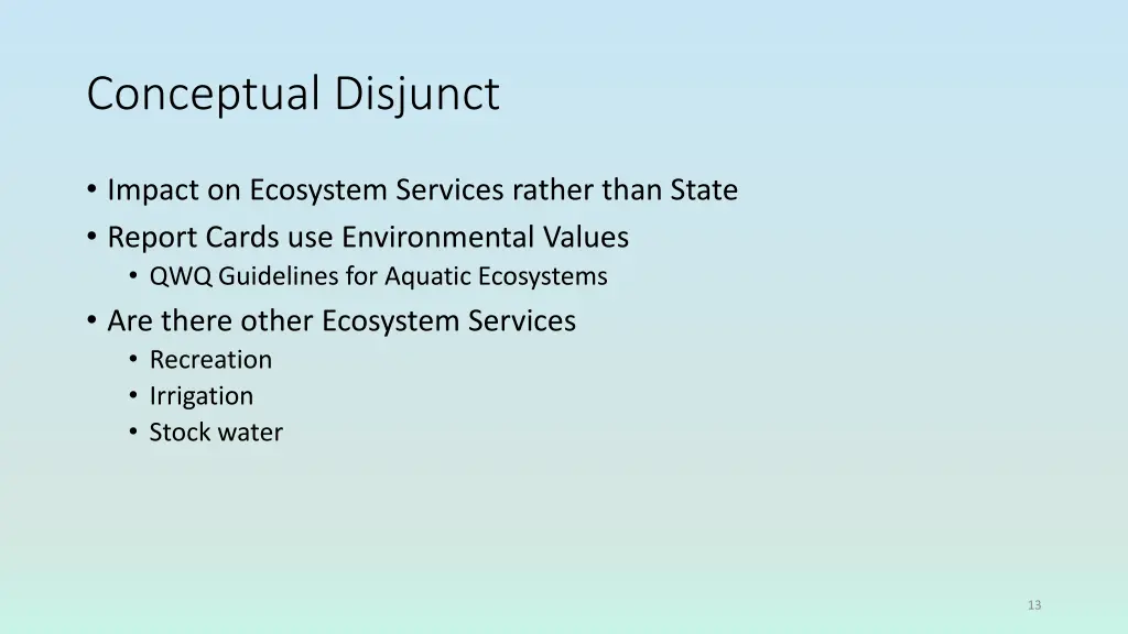 conceptual disjunct