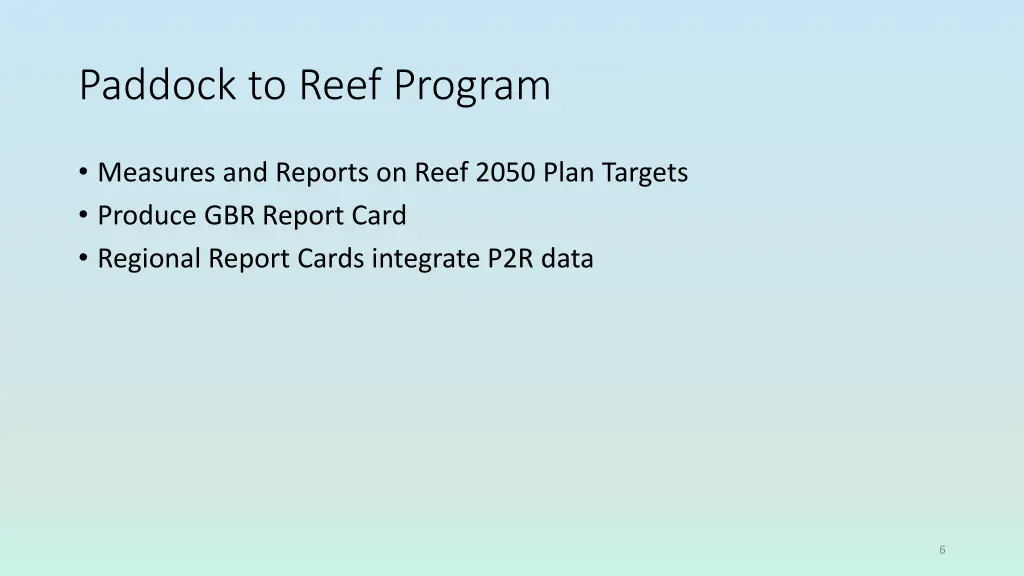paddock to reef program