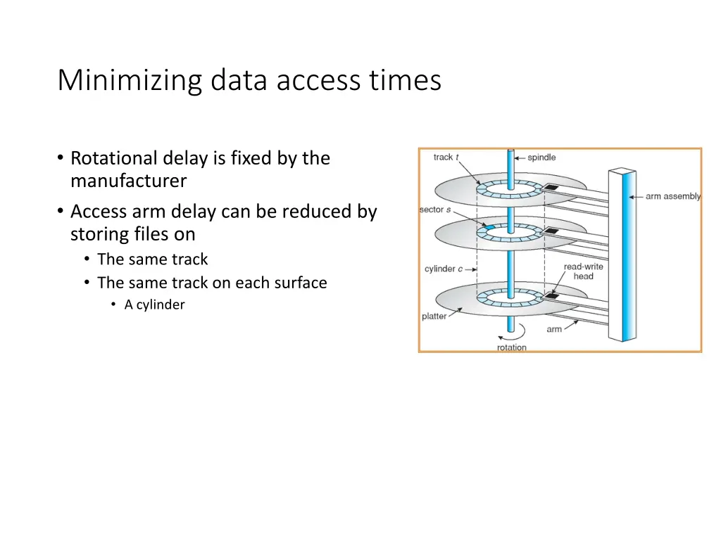 minimizing data access times