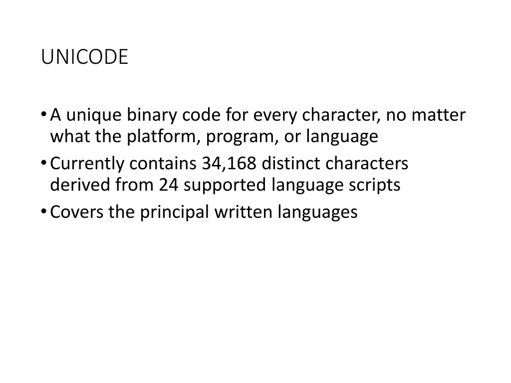 unicode