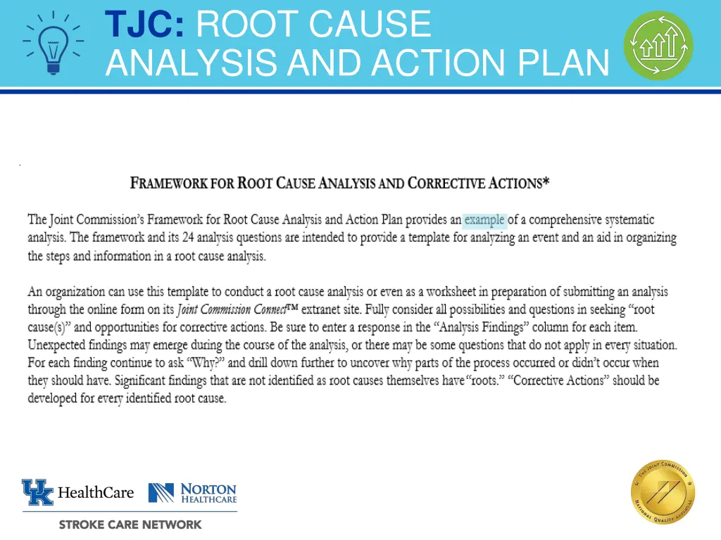 tjc root cause analysis and action plan