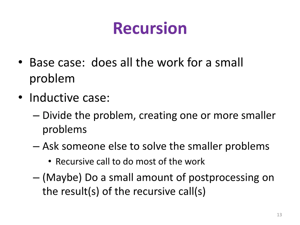recursion