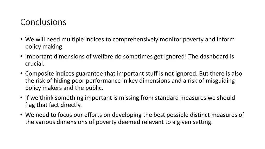 conclusions