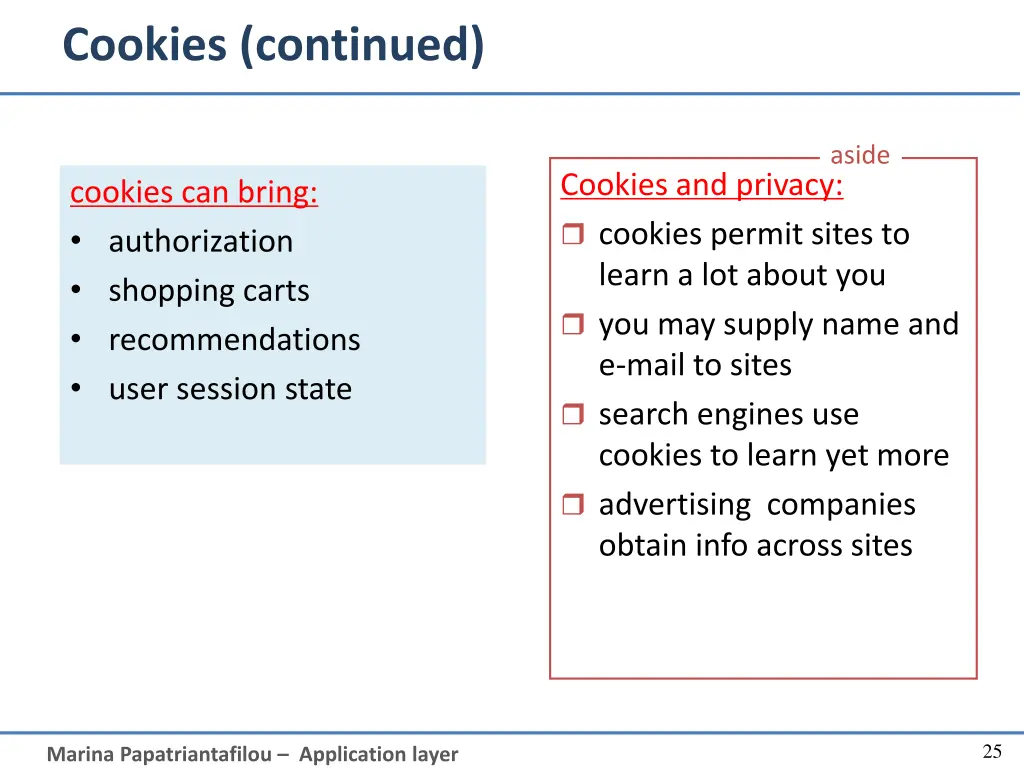cookies continued