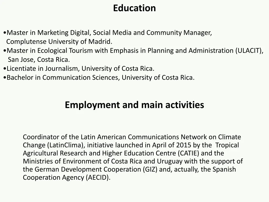 education