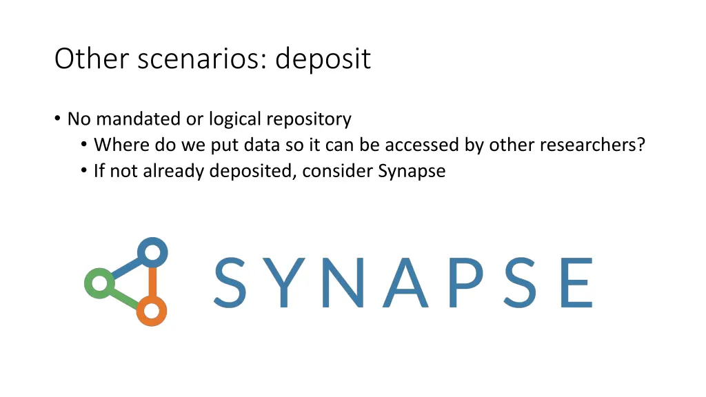 other scenarios deposit