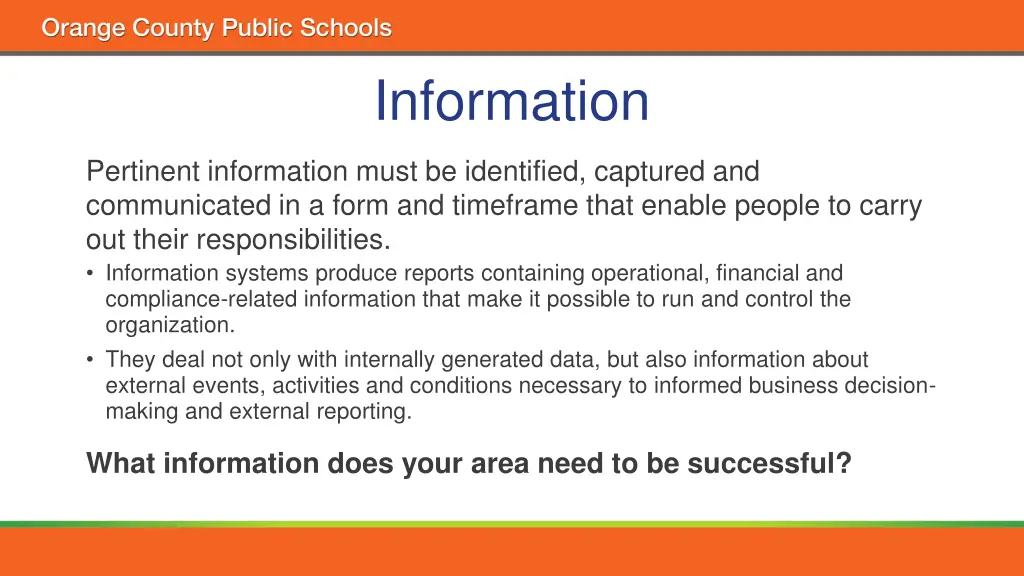 information