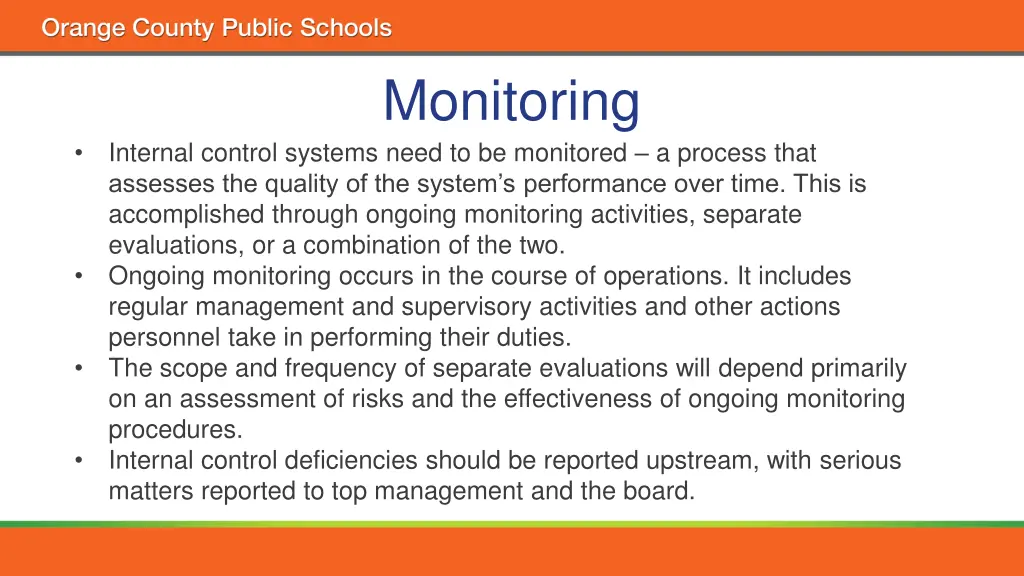 monitoring