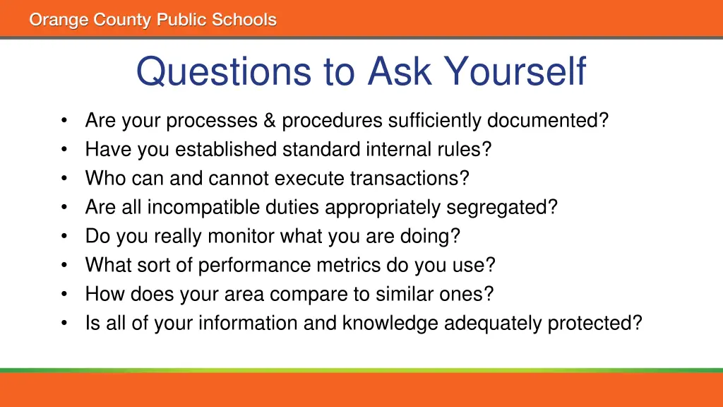 questions to ask yourself