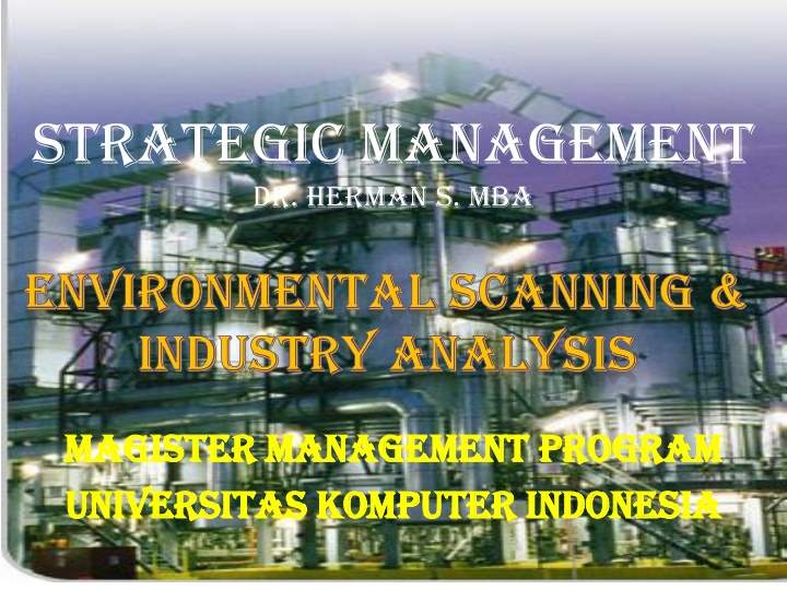 strategic management dr herman s mba