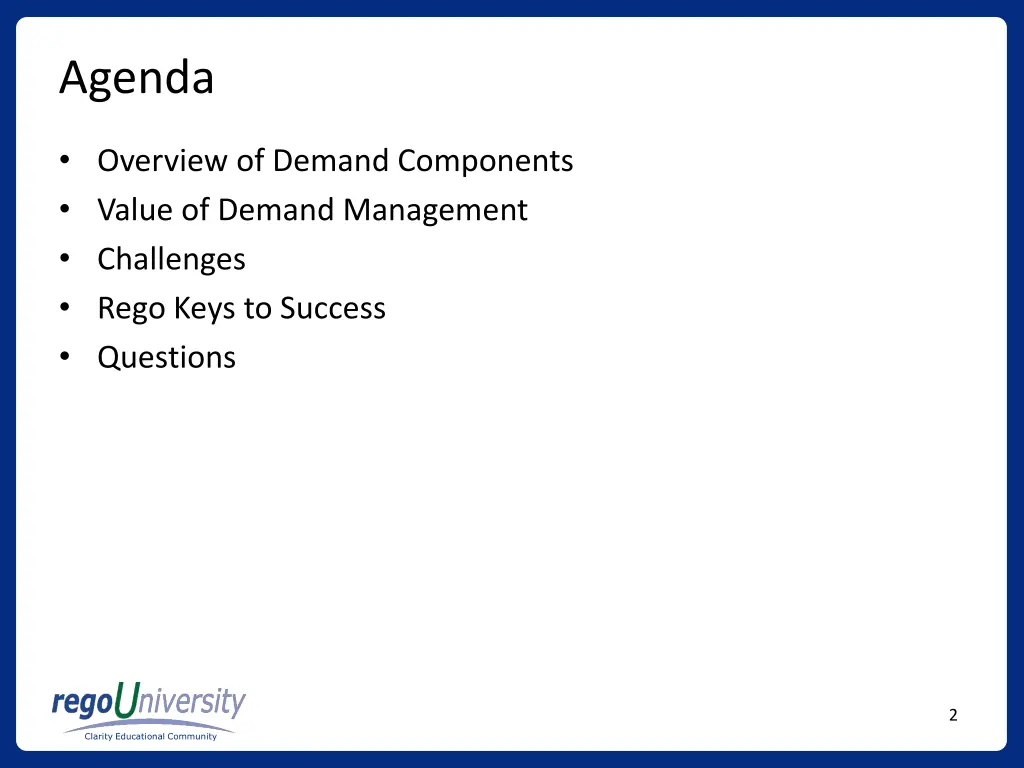 agenda
