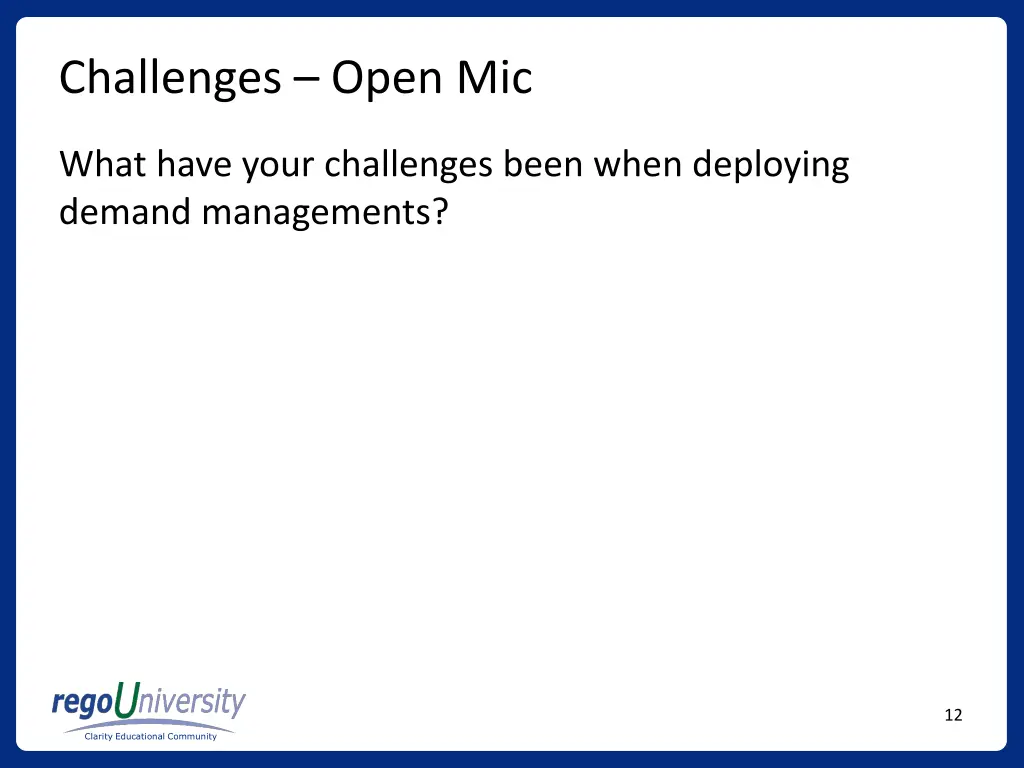 challenges open mic